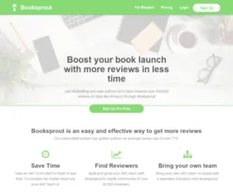 Booksproutapp.com(Get more book reviews) Screenshot