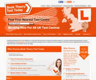Booktheorytesttoday.com(Book Driving Theory Test On Line) Screenshot