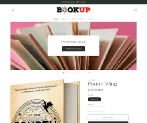 Bookup.com.mx(The place to find the best stories) Screenshot