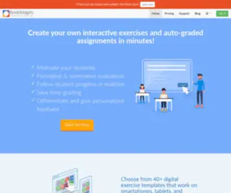 Bookwidgets.com(The perfect content creation tool for teachers in the classroom) Screenshot