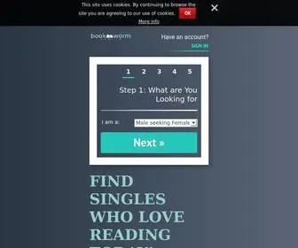 Bookwormdating.com(Bookworm Dating) Screenshot