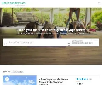 Bookyogaretreats.com(The World’s Largest Yoga Travel Site) Screenshot