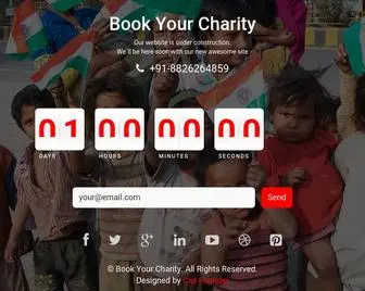 Bookyourcharity.com(Book Your Charity) Screenshot