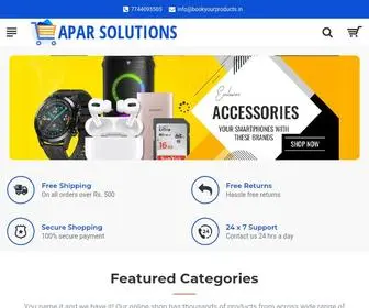 Bookyourproducts.in(Apar Solutions) Screenshot