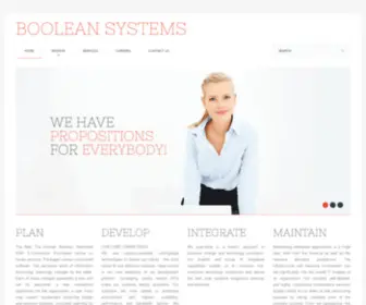 Booleansystems.com(Boolean Systems) Screenshot