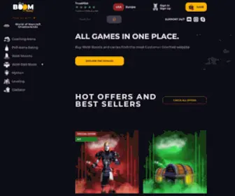 Boom-Boost.com(WoW Boost & Carry Services by Professional Team) Screenshot