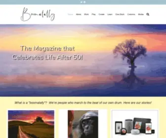 Boomalally.com(A Bzine is a digital magazine) Screenshot