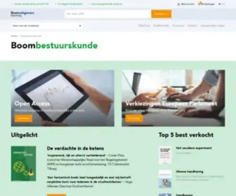 Boombestuurskunde.nl(Boom Uitgevers Den Haag) Screenshot