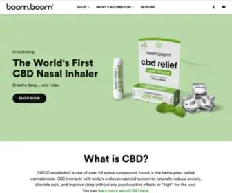 Boomboomcbd.com(Feel better with BoomBoom CBD. Our organically grown Broad) Screenshot