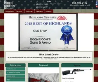 Boomboomsguns.com(Boom Boom's Guns & Ammo) Screenshot