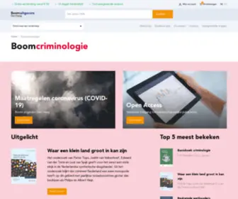 Boomcriminologie.nl(Boom Uitgevers Den Haag) Screenshot