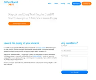 Boomerangdogs.com(Cardiff Dog and Puppy Training) Screenshot