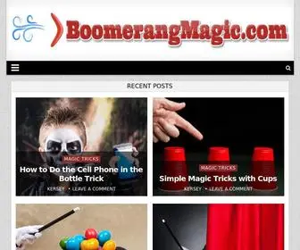 Boomerangmagic.com(Boomerang Magic) Screenshot