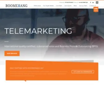 Boomerangmarketing.co.za(Multi Channel Contact Centre) Screenshot