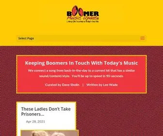 Boomermusicupdate.com(Boomer Music Update Home) Screenshot