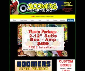 Boomerscaraudio.com(Boomers Car Audio) Screenshot