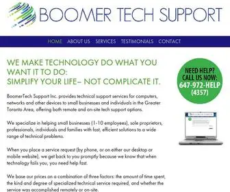 Boomertechsupport.ca(Boomer Tech Support) Screenshot