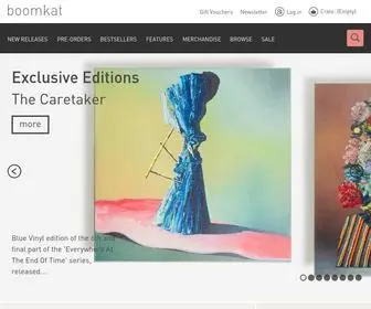 Boomkat.com(Independent Music Specialist selling Vinyl) Screenshot
