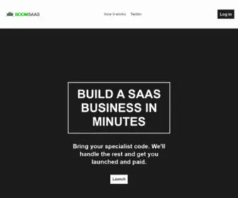 Boomsaas.com(Build a SaaS business in minutes) Screenshot