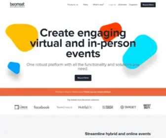 Boomset.com(Event Management Software & On) Screenshot