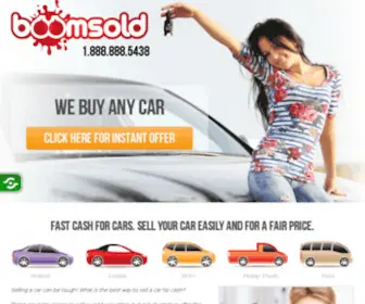 Boomsold.com(Cash For Cars Any Condition Call Now 1.888.888.5438) Screenshot