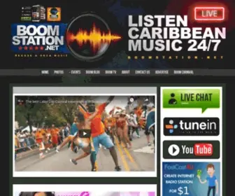 Boomstation.net(New York's Rated #1 Caribbean Station Online) Screenshot