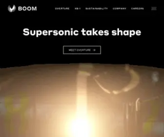 Boomsupersonic.com(Boom Supersonic) Screenshot
