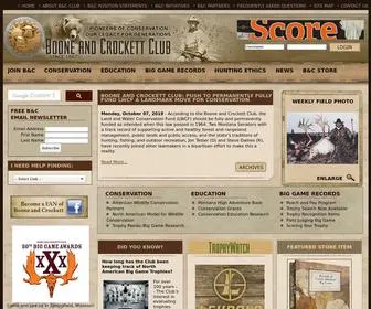Boone-Crockett.org(Boone and Crockett Club) Screenshot