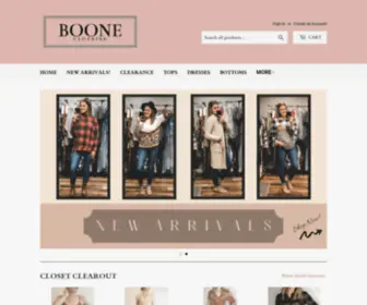 Booneclothing.com(Boone Clothing) Screenshot