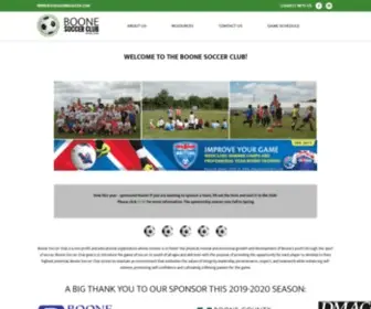 Booneiowasoccer.com(Boone Soccer Club) Screenshot