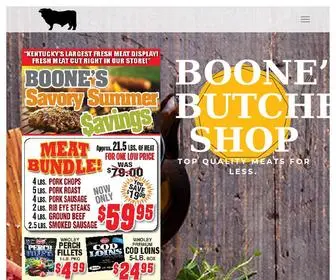 Boonesbutchershop.com(Local, family-owned butcher shop and meat market) Screenshot
