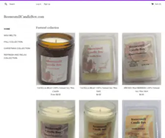 Boonesmillcandlebox.com(Boonesmill Candle Box) Screenshot