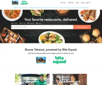 Boonetakeout.com(Food delivery in Boone) Screenshot