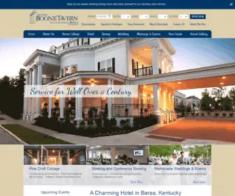 Boonetavernhotel.com(Hotel in Berea) Screenshot