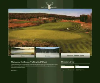 Boonevalley.org(Boone Valley Golf Club) Screenshot