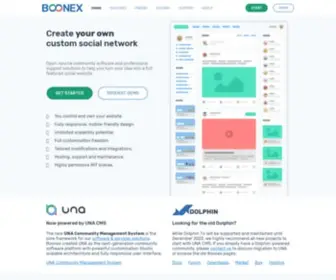 Boonex.com(Community Software Solutions) Screenshot