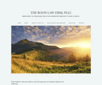 Boonlawfirm.com(The Boon Law Firm) Screenshot