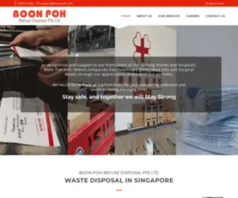 Boonpoh.com.sg(Waste Disposal in Singapore) Screenshot