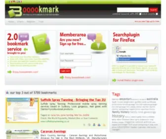 Booookmark.com(Social Bookmarking Service) Screenshot