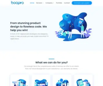 Boopro.tech(Full Stack Software Development Company) Screenshot