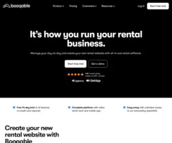 Booqable.com(Rental Software & Rental Website Builder) Screenshot