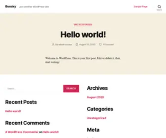 Boosky.com(Just another WordPress site) Screenshot