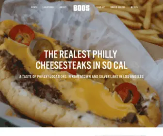 Boosphilly.com(Boos Philly Cheesesteaks) Screenshot