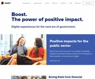 Boost.co.nz(Boost, working with you to make a bigger impact) Screenshot