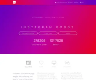 Boostank.com(Boost Instagram Likes and Followers) Screenshot