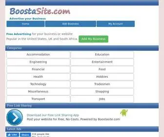 Boostasite.com(Free Advertising) Screenshot