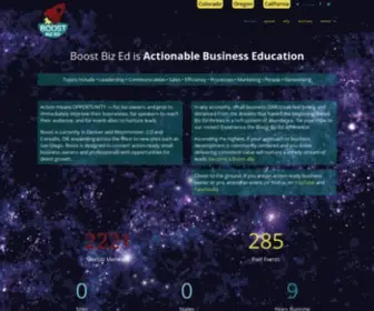 Boostbized.com(Actionable Business Education) Screenshot