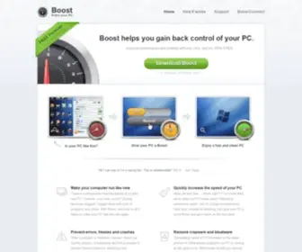 Boostbyreason.com(Boost, speed up your PC) Screenshot