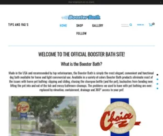 Boosterbath.com(Official Booster Bath Site) Screenshot