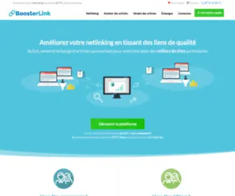 Boosterlink.fr(Des backlinks de qualité pour votre seo) Screenshot